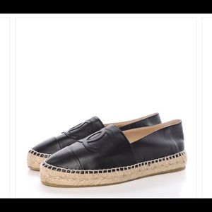 Chanel espadrilles black size 39